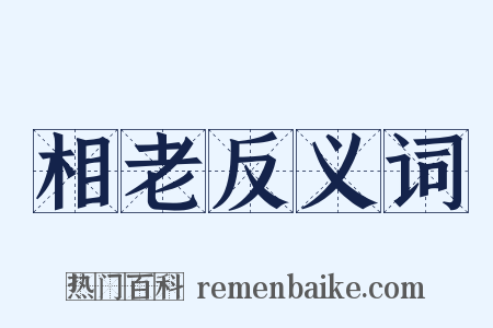 相老反义词是什么意思的图片